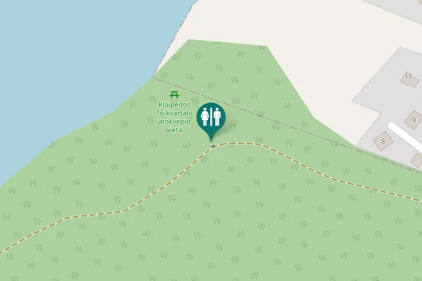 Map showing location of Miško g. 8 Toilet