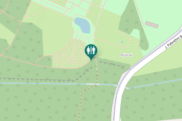 Map showing location of J. Pabrėžos g. Toilet