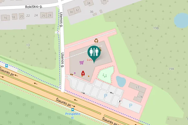 Map showing location of Šiaurės pr. 15 Toilet