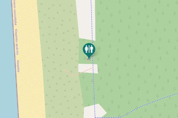 Map showing location of WC