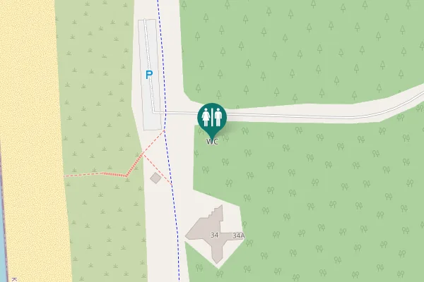 Map showing location of WC