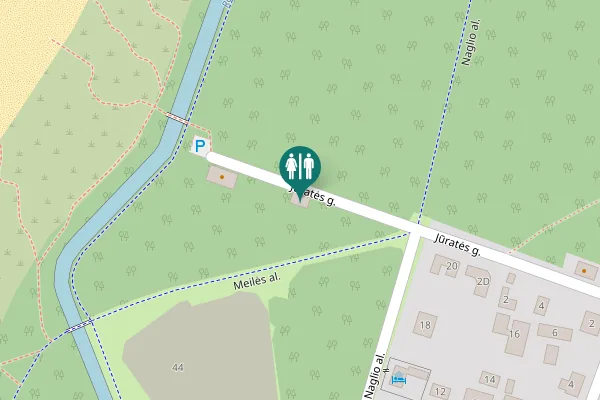 Map showing location of Jūratės g. 2B Toilet
