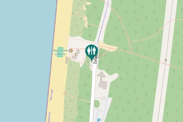 Map showing location of Žaliasis kel. 2A Toilet
