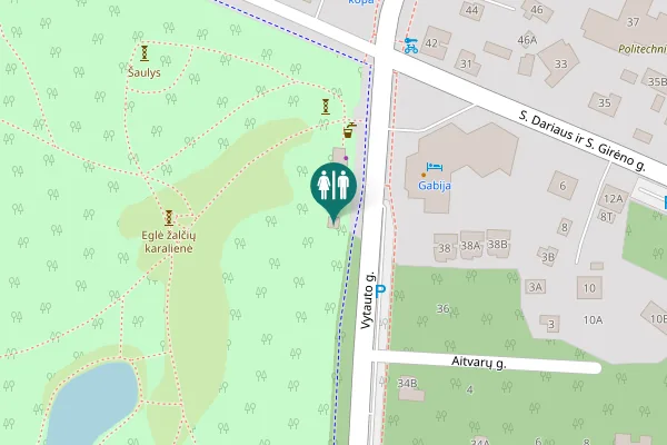 Map showing location of Vytauto g. 19 Toilet