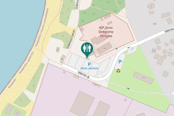 Map showing location of Vėtros g. 9T Toilet