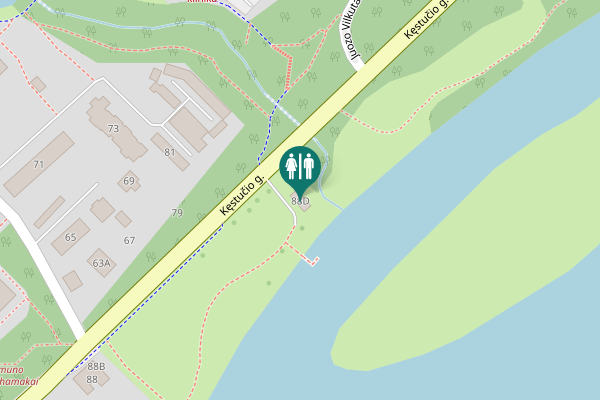 Map showing location of Kęstučio g. 88D Toilet