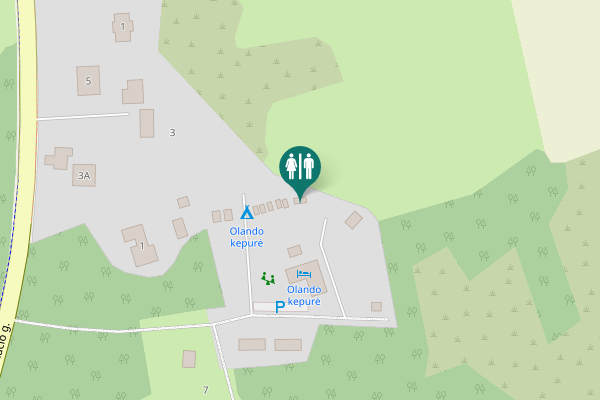 Map showing location of Placio g. 5 Toilet