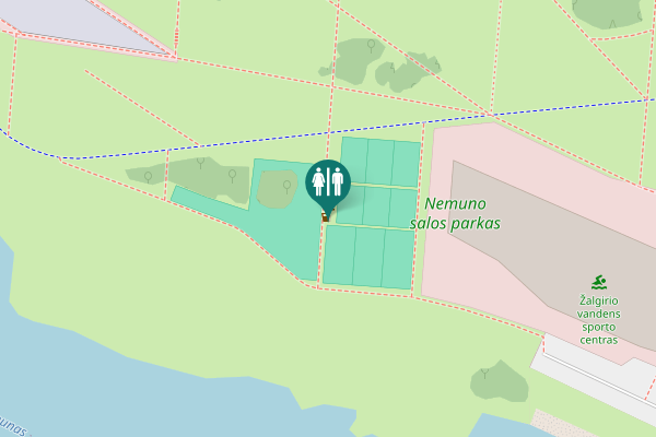Map showing location of Mokslo sala Toilet