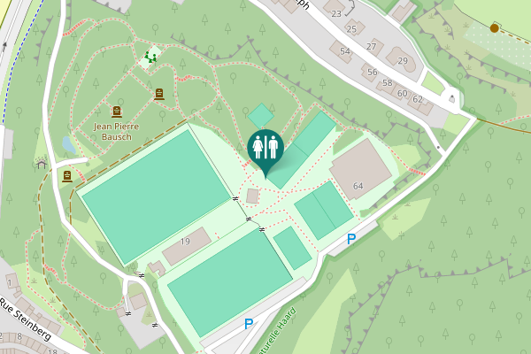 Map showing location of Rue du Parc 19 Toilet