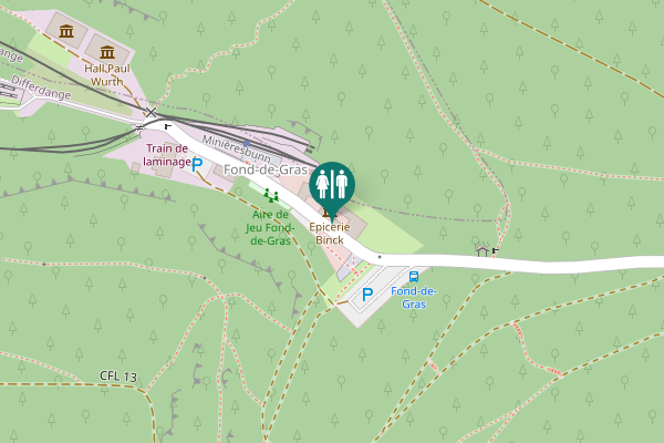 Map showing location of Fond-de-Gras 2 Toilet