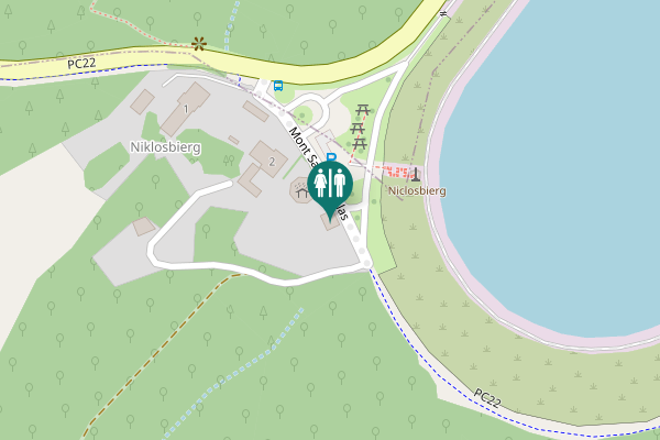 Map showing location of Mont Saint-Nicolas 2 Toilet