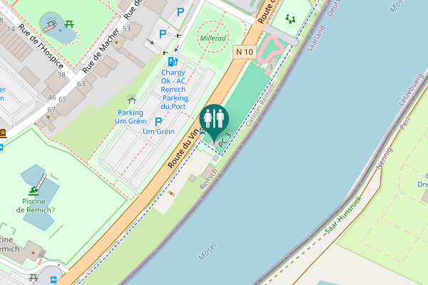 Map showing location of PC 3 Toilet