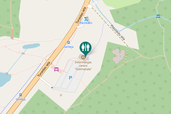 Map showing location of Turaidas iela 2A Toilet