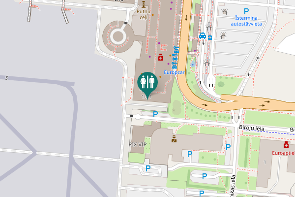Map showing location of L2 Toilet