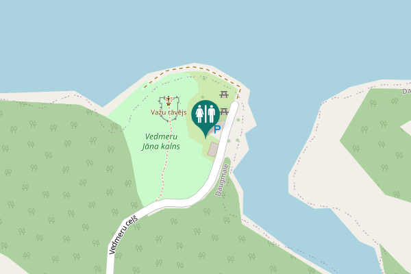 Map showing location of Vedmeru ceļš Toilet
