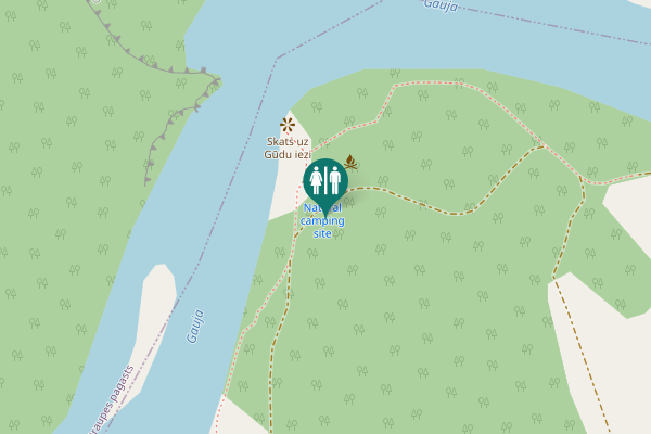 Map showing location of Līgatne - Lieltītmaņi Toilet