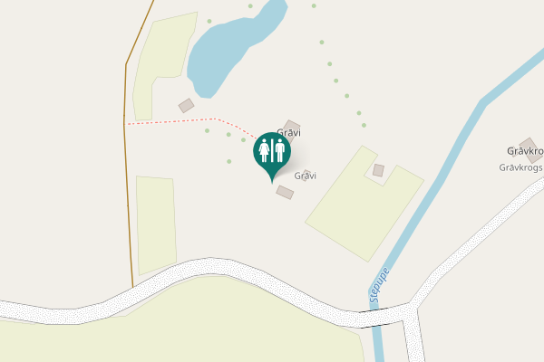 Map showing location of Vidzemes iela Toilet