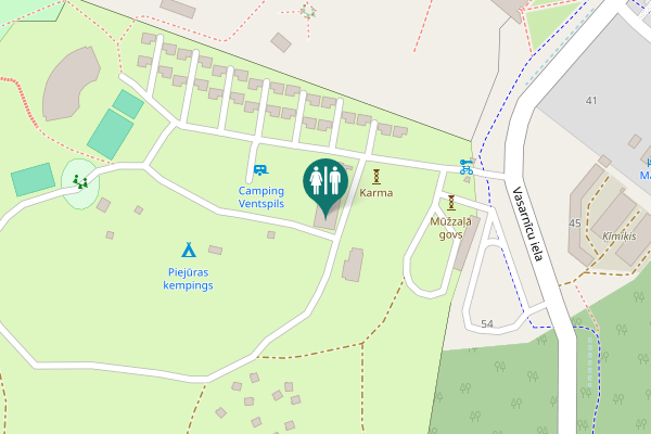 Map showing location of Vasarnīcu iela 56 Toilet
