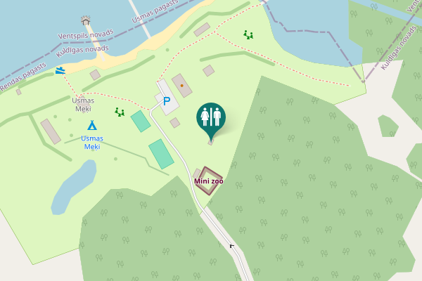 Map showing location of Leišu ceļš Toilet