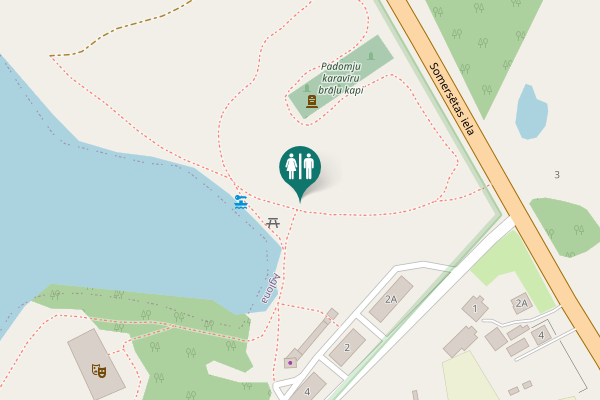 Map showing location of Daugavpils iela 2 Toilet