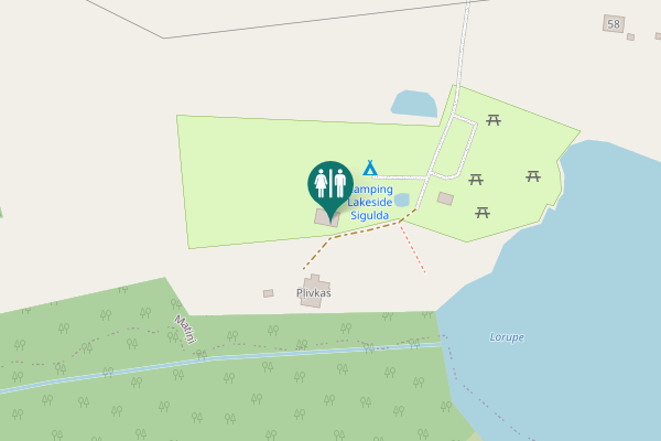 Map showing location of Saltavota iela Toilet