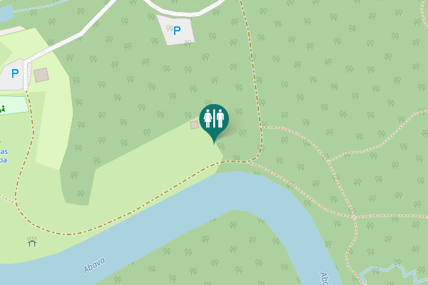 Map showing location of Līgas — Kandava — Veģi Toilet