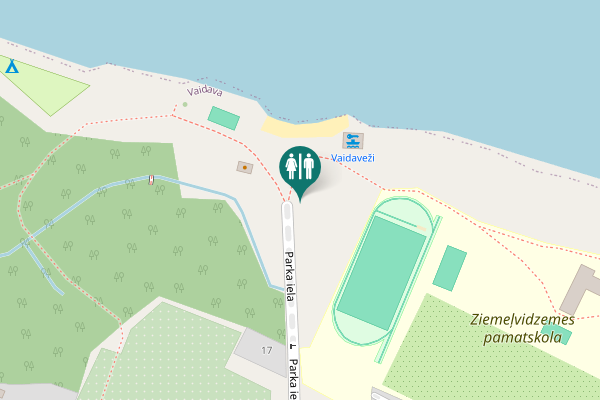 Map showing location of Parka iela 20 Toilet