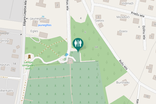 Map showing location of Kapsētas iela 1 Toilet