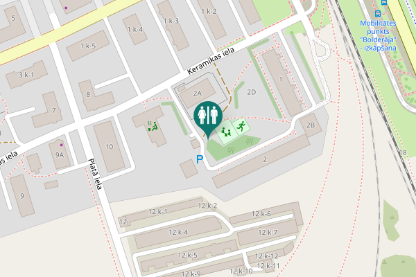 Map showing location of Keramikas iela 2 Toilet