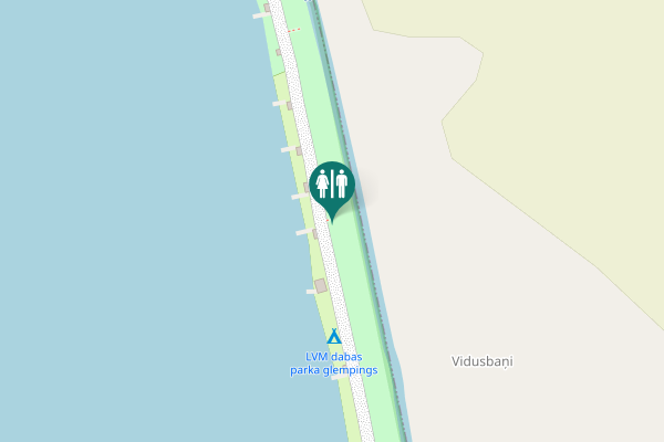 Map showing location of Dobeles novads Toilet