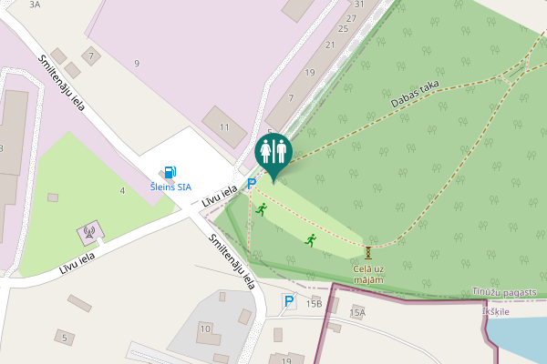 Map showing location of Dabas taka Toilet