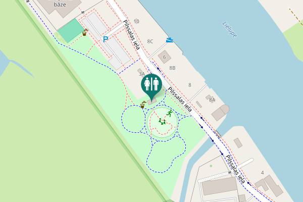 Map showing location of Pilssalas iela 3A Toilet