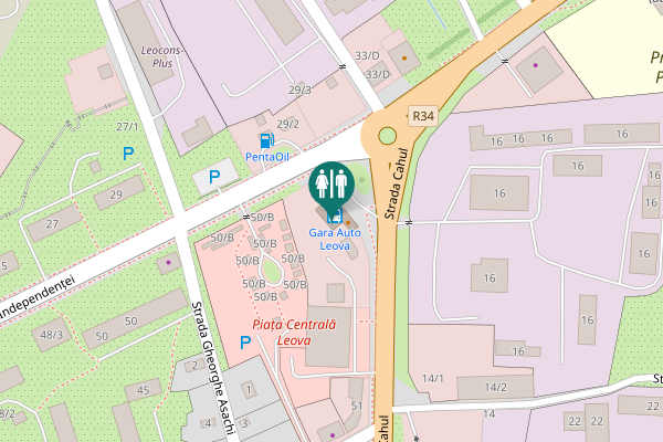 Map showing location of Strada Independenței 52 Toilet