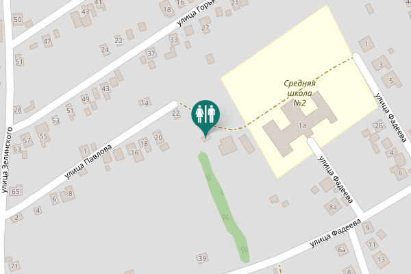 Map showing location of Pavlova Street 22 Toilet