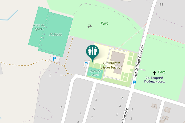 Map showing location of Stoianovca Toilet