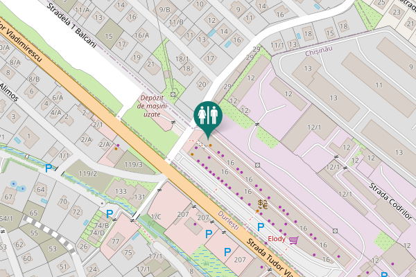 Map showing location of Codrilor Street 16 Toilet