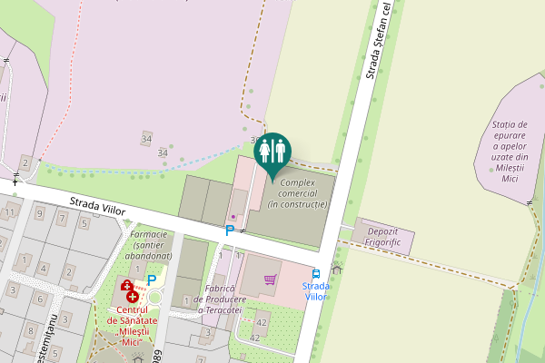 Map showing location of Strada Ștefan cel Mare și Sfânt 38 Toilet