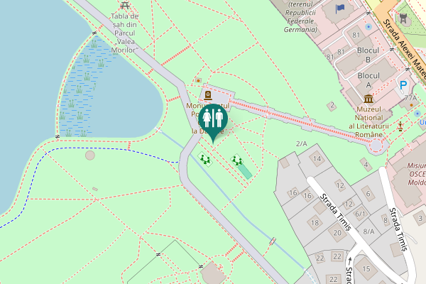 Map showing location of Chișinău Toilet