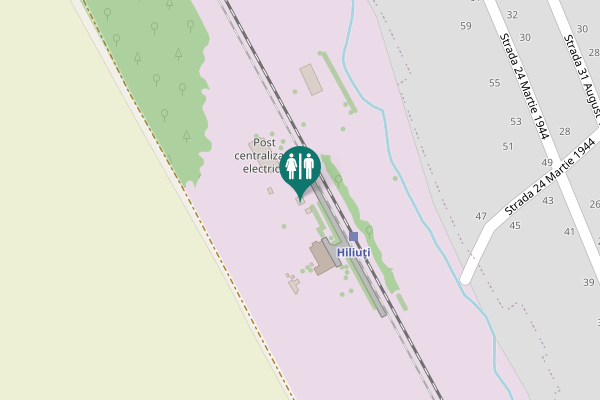 Map showing location of Hiliuți Toilet