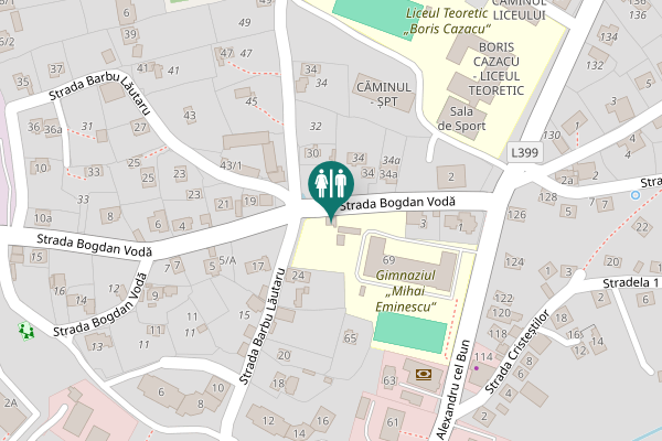 Map showing location of Strada Alexandru cel Bun 69 Toilet