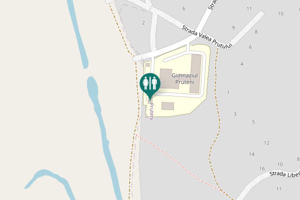 Map showing location of Strada Moldovei Toilet