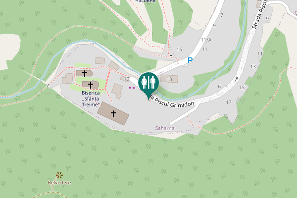 Map showing location of Strada Piscul Grimidon 19 Toilet