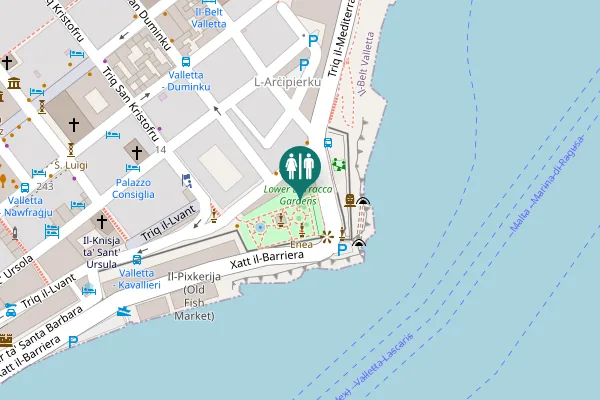 Map showing location of Quarry Wharf Toilet