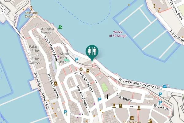 Map showing location of Triq il-Piccolo Soccorso 1565 Toilet