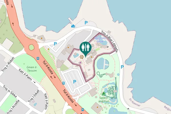 Map showing location of Triq il-Blat l-Abjad Toilet