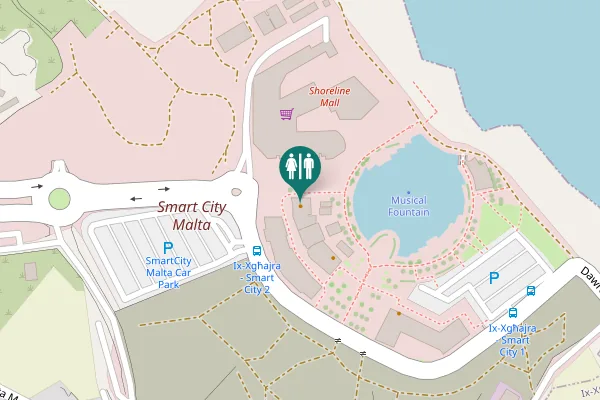 Map showing location of Kalkara Toilet