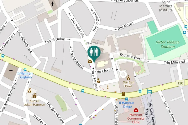 Map showing location of Triq il-Ferrovija 18 Toilet