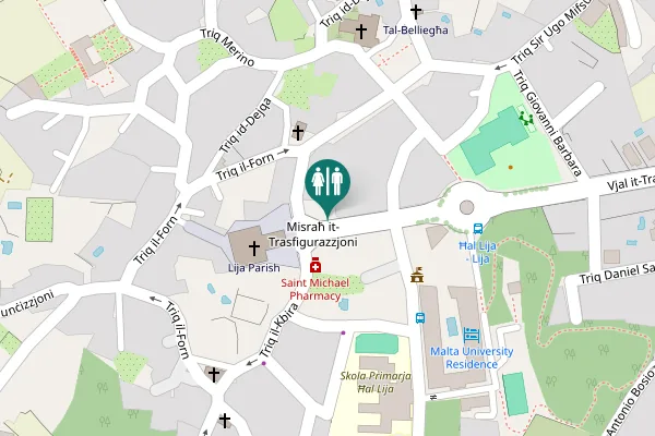 Map showing location of Vjal it-Trasfigurazzjoni Toilet