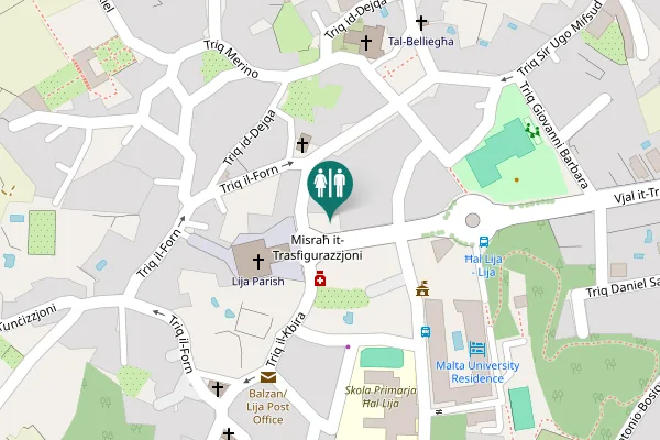 Map showing location of Vjal it-Trasfigurazzjoni Toilet