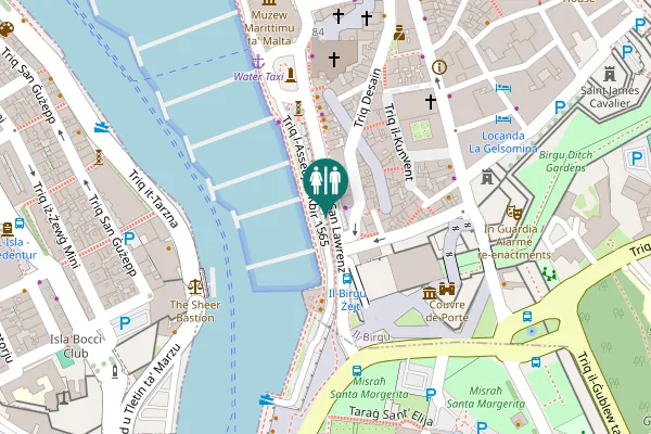 Map showing location of Great Siege Road 1565 Toilet